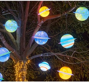 Led Moon Starry Sky <strong>Space</strong> Luminous Planet <strong>Light</strong> for Indoor Outdoor Hanging Garden Party Holiday Landscape Scenic Spot Decor - Product Image 3