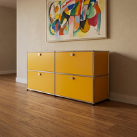Meuble de rangement Rust, console extensible réglable, avec portes, robuste, pour studio, en verre trempé, empilable, pour outils et barres, fournisseur