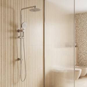 <span class=keywords><strong>douche</strong></span> Baignoire Mitigeur Robinet Chaud Froid Salle de bain Robinet Thermostatique Ensemble de <span class=keywords><strong>douche</strong></span> Laiton Céramique Moderne - Product Image 3