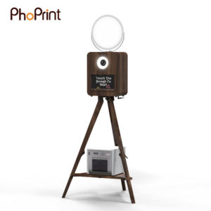 Robot Selfie <span class=keywords><strong>Purikura</strong></span> máquina fiesta boda Vintage Selfie madera Dslr fotomatón - Product Image 4