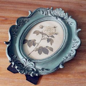 Moldura de imagem decorativa em resina, moldura vintage oval 4x6 antiguidade para fotos, exibição superior e parede - Product Image 4