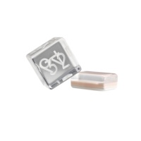 Dés de grande taille en acrylique transparent HD à bords nets, accessoire de jeu de table pour boîtes de nuit
