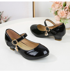 118-2 bambine scarpe eleganti tacco alto nuovo Design di alta qualità Casual in gomma soletta di compleanno scarpe - Product Image 5