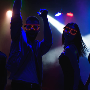 Productos Novedosos 2026 Halloween Flashing Light Wireless LED Glasses - Product Image 3
