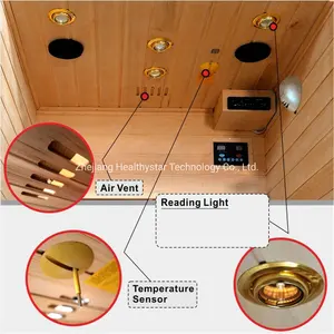 <span class=keywords><strong>Sauna</strong></span> <span class=keywords><strong>infrarouge</strong></span> extérieur pour deux personnes avec housse de pluie - Product Image 4