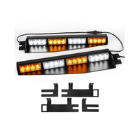 Luz estroboscópica led para salpicadero de coche, luz de advertencia de emergencia, doble color, 32W, CE