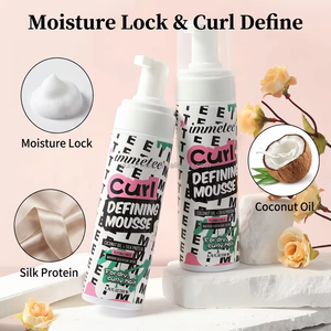 Espuma Moldeadora para Cabello Rizado con Aceite de Coco de Marca Privada, Control del Frizz, Fijación Flexible, Espuma para Peinar Cabello Seco y Rizado, OEM - Product Image 3