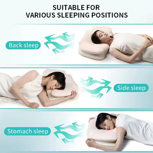 Almohada de Espuma Viscoelástica Butterfly para el Dolor de Cuello, Contorno Ergonómico de Rebote Lento con Recorte para el Brazo, para Dormir de Lado, Boca Arriba o Boca Abajo - Product Image 4