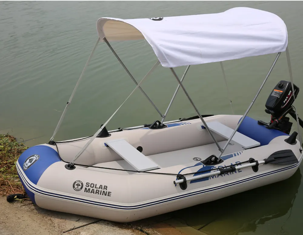 सौर समुद्री मछली पकड़ने कश्ती चंदवा पीवीसी Inflatable नाव तम्बू पानी सूरज सबूत यूवी संरक्षण चंदवा शामियाना
