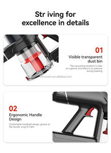 350W Rechargeable aspirateur vertical léger Hepa Filtration pour <span class=keywords><strong>tapis</strong></span> sol efficace poils d'animaux allemand pour le ménage - Product Image 3