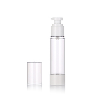 Botol Pompa Kosmetik Tanpa Udara 100 ml Botol Serum Transparan Putih