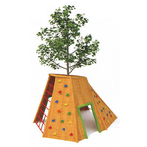 Playground Equipment Children Outdoor Wall Mount Playground Climbing Wall For Kids