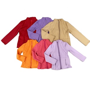 Felpa con Cappuccio per Yoga DH OEM ad Alta Elasticità per Ragazze, Giacca Sportiva Personalizzata con Stampa a Fiocco, Cappotto Traspirante con Zip Intera per Bambini - Product Image 2