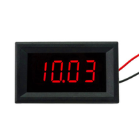 0.36 Digital Table Head Super Tiga Digit Semi-multimeter 3.50-30.00V Voltmeter Tampilan Digital DC Dua Kawat