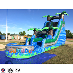 Gorila de tobogán acuático doble inflable de PVC comercial para área residencial doméstica o centro comercial al aire libre a la venta. - Product Image 6