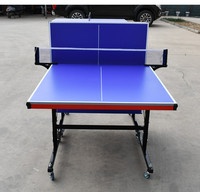 Table de ping-pong pliante mobile d'entraînement d'exercice de divertissement d'intérieur de 12mm