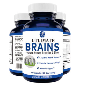 Label pribadi suplemen kesehatan kejelasan fokus memori diformulasikan kapsul tropis - Product Image 3