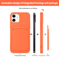 Coque de téléphone portable antichoc en TPU souple avec porte-cartes magnétique et fonction portefeuille, nouveau design tendance, pour iPhone 15 – Vente Flash
