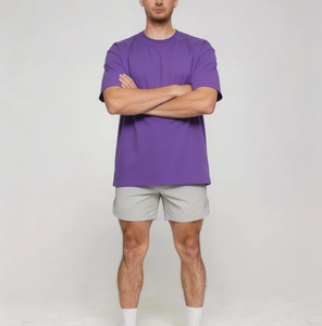 Camisetas de Gimnasio para Hombre de Alta Calidad al por Mayor, Camisetas Lisas de Algodón para Hombre Talla Estadounidense, Camisetas Baratas para Entrenamiento, Camisetas Extra Grandes para Hombre - Product Image 2