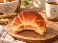 Ensemble de jouets anti-stress en forme de croissant en PU, réalistes et à remontée lente, vente en gros directe d'usine