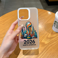 Coque antichoc en TPU motif football Amérique du Nord 2026, motif skyline urbain pour iPhone 17 16 15 14 13 Pro Max
