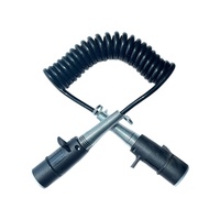 Autone TC313S 24V 7 Pin Piezas de remolque Semi-Remolque Montaje de cable en espiral Cable de remolque con cubierta de TPU