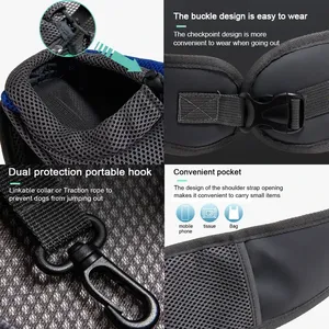 Mochila Transportadora para Mascotas, Bolso de Viaje, Bandolera, Transpirable, de Malla, para Gatos, Perros Pequeños, Cachorros, Aprobada por Aerolíneas - Product Image 3
