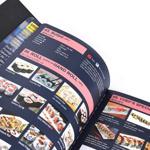 Venta al por mayor, tienda personalizada, Hotel, tapa dura, comida, libro de cocina, impresión a todo color, cuero, restaurante, menú, libro de cocina, servicio de impresión de recetas - Product Image 5