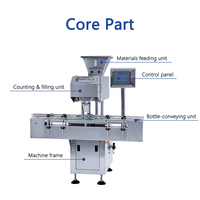 Machine de comptage automatique de comprimés et de capsules à 8 canaux Jianfeng
