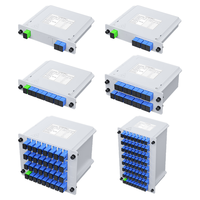Répartiteur PLC 1x32 1x64 à Haut Rapport de Division, Type Carte Insérable, Répartiteur Fibre Optique SC UPC Cassette GPON FTTH ODN à Faible Perte d'Insertion