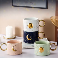 Personnalisé lave-vaisselle à la main porcelaine blanc nouveau produit 2024 tasse logo pot sourire nez tasse en céramique