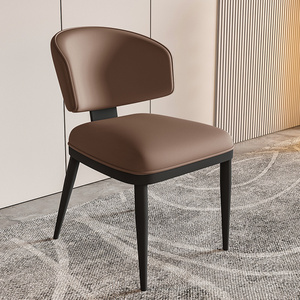 <span class=keywords><strong>Fauteuil</strong></span> lounge moderne à dossier haut en cuir PU pour salle à manger, salon, hôtel et restaurant - Product Image 3