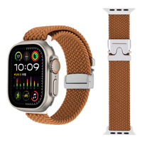 Tout Nouveau Bracelet de Montre Sport en Nylon Tricoté Élastique avec Boucle pour Apple Watch Série Ultra 2 11 10 9 8 7 6 5 46mm 38mm