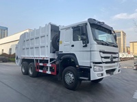 Camion Compacteur Manuel Diesel 16 m³ HOWO 6x4 Euro 2 pour Collecte de Déchets à Chargement Arrière - Moteur/Boîte de Vitesses/Pompe