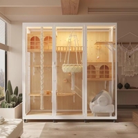 Villa pour chat en bois multicouche de grande taille, avec griffoirs, modèle 2026, vente chaude, conception d'usine chinoise de premier plan, vente en gros