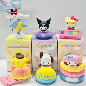 Caixa cega para Kuromis Hellos Kitty Play Park, brinquedo multifuncional série sanrios, caixa misteriosa com 6 peças