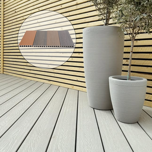 Hiện đại dễ dàng cài đặt WPC <span class=keywords><strong>decking</strong></span> Gỗ nhựa <span class=keywords><strong>composite</strong></span> ngoài trời <span class=keywords><strong>PVC</strong></span> sàn gỗ mịn bề mặt hạt gỗ tếch không thấm nước vườn - Product Image 6