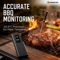 Termometer BBQ Pintar Nirkabel Satu Probe, ±0.5 ° Termometer Memasak dengan Kontrol Suhu Presisi dan Aplikasi Multibahasa