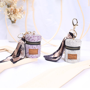 <span class=keywords><strong>Luxe</strong></span> Mini PU cuir Bling rouge à lèvres étui pochette <span class=keywords><strong>porte</strong></span>-<span class=keywords><strong>clés</strong></span> à la mode femmes <span class=keywords><strong>porte</strong></span>-<span class=keywords><strong>clés</strong></span> rouge à lèvres sac - Product Image 2