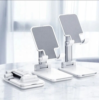 Support de téléphone portable pliable et support de tablette de bureau flexible et réglable pour diffusion en direct, compatible avec tous les téléphones