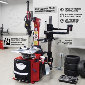 Démonte-pneus de voiture ZH 806B B350 de qualité supérieure, inclinable, sans levier, avec bras d'assistance B350, 110/220/380V 0.75kW, pour pneus de SUV – Performance supérieure - Product Image 1