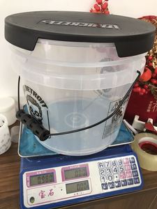 손잡이와 뚜껑이있는 3.5 갤런 플라스틱 양동이 식품 보관 용기 페인트 물 예술 공예 프로젝트를위한 모든 목적의 통 - Product Image 5