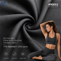 Tissu pour pantalon de yoga laminé N66 - Tissu sport en nylon 66 hautement élastique, doux et confortable