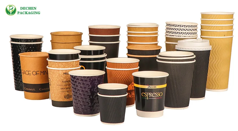 Drink Triple Coffee 8oz Double Wall Paper Cup