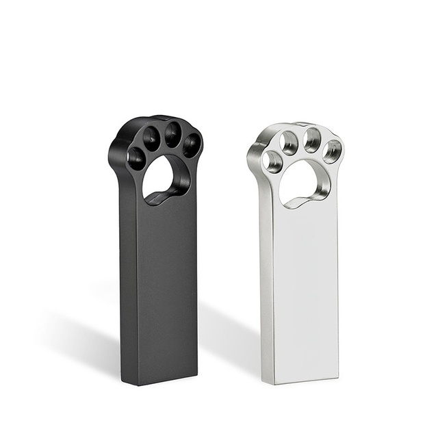 Factory Promotion Cat Paw Metal Usb 2.0 3.0 Flash Drives U Disk 4g 8g 16g 32g 64g 128g Custom Stick Pendrive Usb Flash Drive