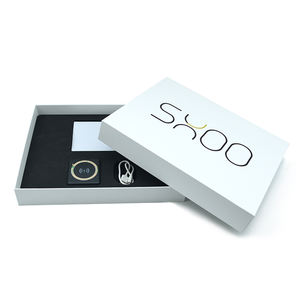 Personnalisé simple produits électroniques de luxe chargeur rapide câble couvercle et <span class=keywords><strong>base</strong></span> emballage deux pièces boîte-cadeau rigide avec insert en mousse Eva - Product Image 1