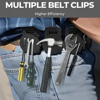 Porte-outils magnétique antidérapant de haute qualité avec clip ceinture en métal, accès rapide, détachable et réglable