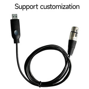 USB naar DMX interface adapter RS485 converter seriële 3-pins XLR LED DMX512 Freestyler software pc naar podiumbesturing dimmerkabel - Product Image 6
