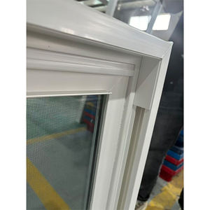 Fenêtre coulissante verticale de style américain avec grilles, en PVC vinyle, fenêtres à simple et <span class=keywords><strong>double</strong></span> battant, portes et fenêtres en PVC - Product Image 4