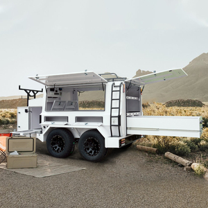 Ecocampor Modular Tipping kèm theo công việc Trailer nhà xây dựng Trailer cuối cùng tradesman hộp Trailer với tradesman hàng đầu - Product Image 1